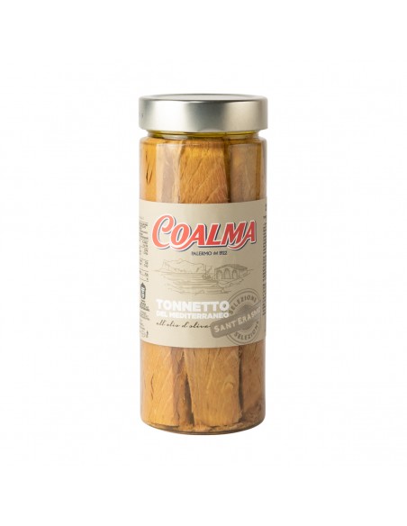 Filetti di tonnetto del Mar Mediterraneo 550g in olio d'oliva