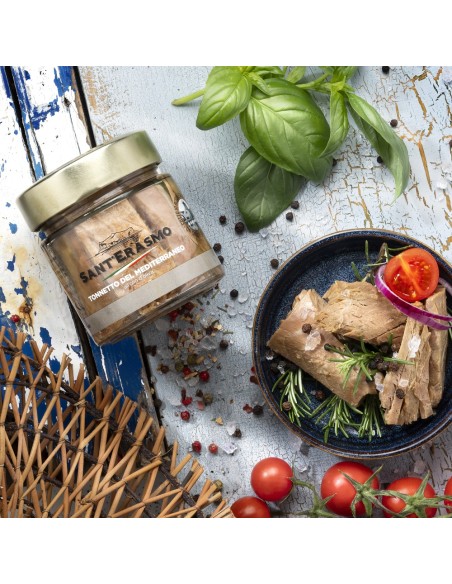 Filetti di tonnetto del Mar Mediterraneo 200g in olio d'oliva