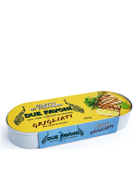 Filetti di sgombro grigliati 110g in olio d'oliva