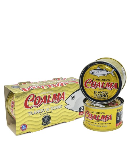 Trancio di tonno Coalma 100g x 2 in olio d'oliva
