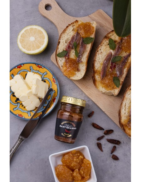 Filetti di acciughe in olio d'oliva e peperoncino 80g