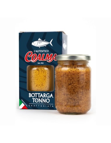 bottarga di tonno in polvere in barattolo di vetro