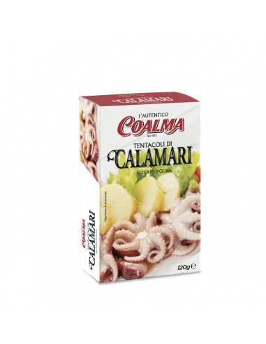 Tentacoli di calamari Coalma 120 g in olio d'oliva