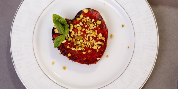 Tortino con tonno e verdure grigliate